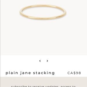 Bluboho plain Jane stacking ring